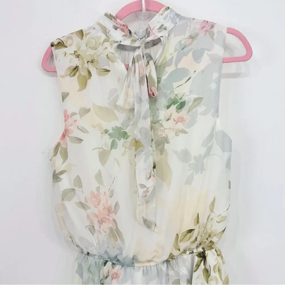 Yumi Kim KISS ME Dress in Honeymoon Ivory Floral Tiered Ruffle Skirt Dress - Picture 8 of 16